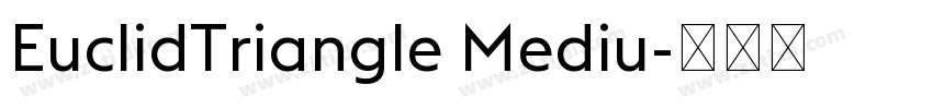 EuclidTriangle Mediu字体转换